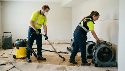 Water damage restoration team in Honolulu, HI providing emergency home cleanup and repair