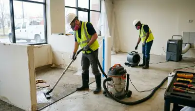 Flood damage cleanup team in Honolulu, HI restoring a water-damaged home after flooding