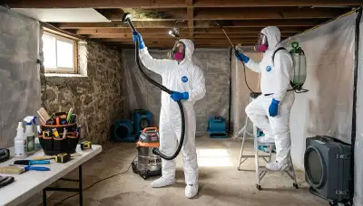 Honolulu, HI mold removal team inspecting water damage in a home after leaks and humidity-related growth