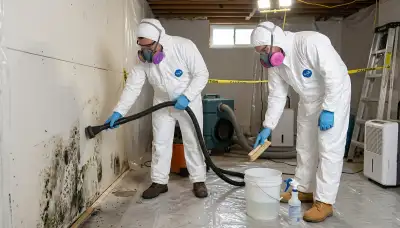 Honolulu, HI mold removal technicians inspect water-damaged home for 24/7 restoration service