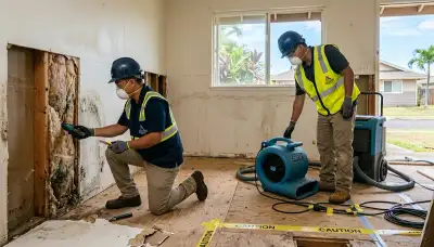 Water damage restoration team serving Honolulu, HI for emergency cleanup and repair