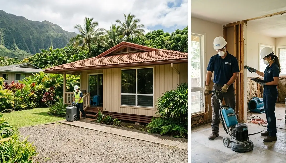 Water damage restoration team serving Honolulu, HI for fast cleanup and repair