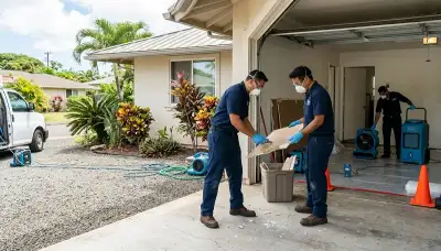 Water damage restoration team serving Honolulu, HI for fast emergency water cleanup