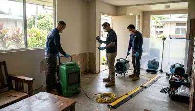 Water damage restoration team serving Honolulu, HI for emergency cleanup and drying services
