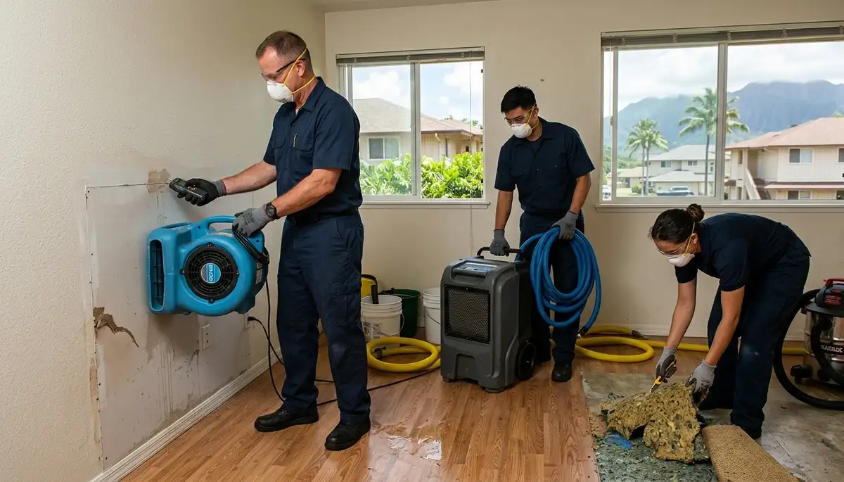 Honolulu, HI water damage restoration team for emergency water removal and cleanup