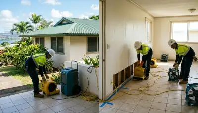Water damage restoration team serving Honolulu, HI for emergency cleanup and repairs