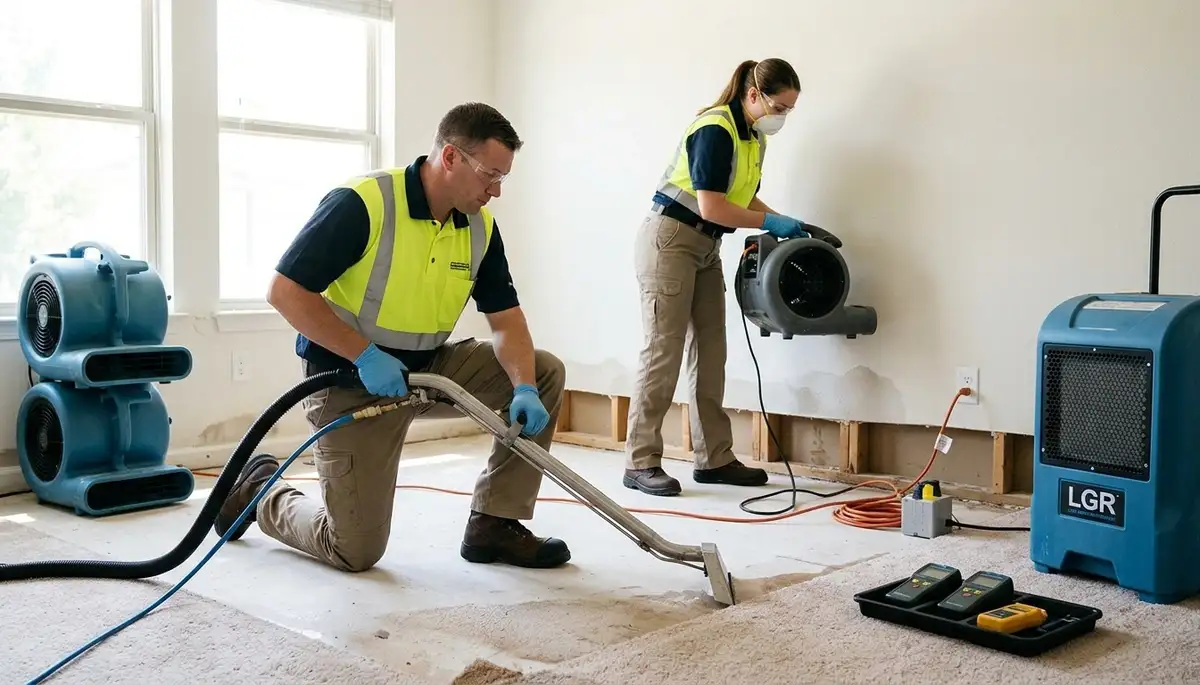 Honolulu, HI water damage restoration team repairing home flood and moisture damage