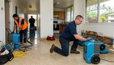 Water damage restoration team serving Honolulu, HI for emergency cleanup and repairs